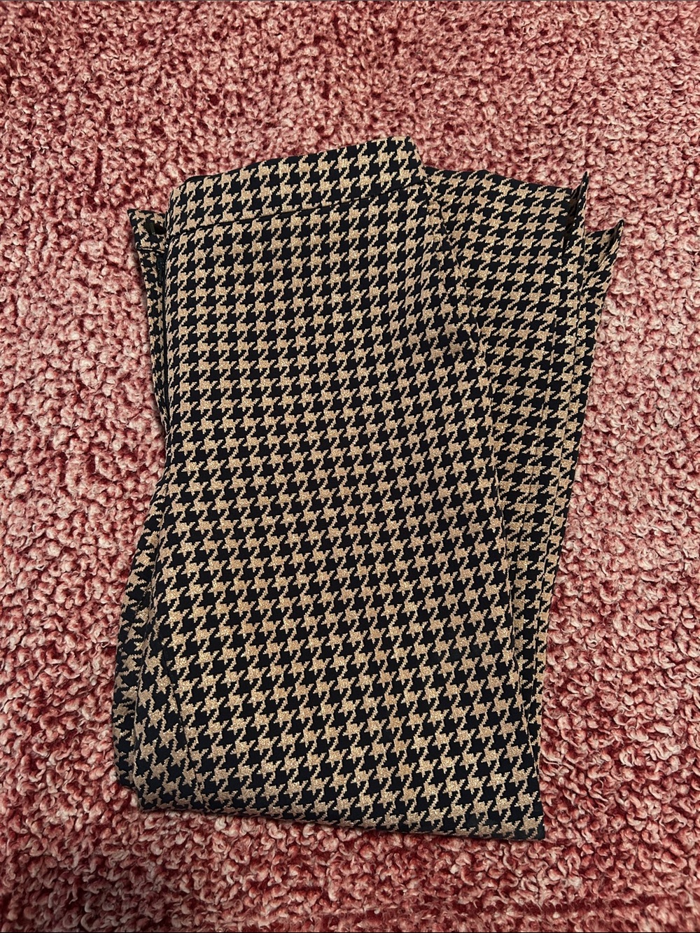 Ann Taylor Houndstooth Dress Pants- Pink and Blue